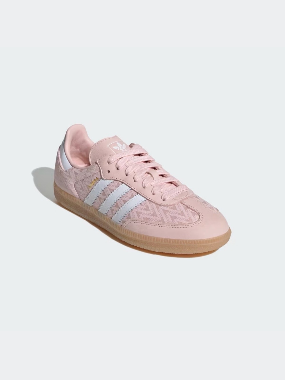 adidas Samba Low-Profile Sneaker in Light Pink and White - Picture 4 of 8